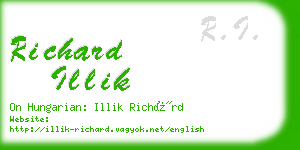 richard illik business card